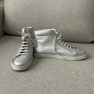 Silver Freda Salvador Sneakers - W9 (worn only once!)